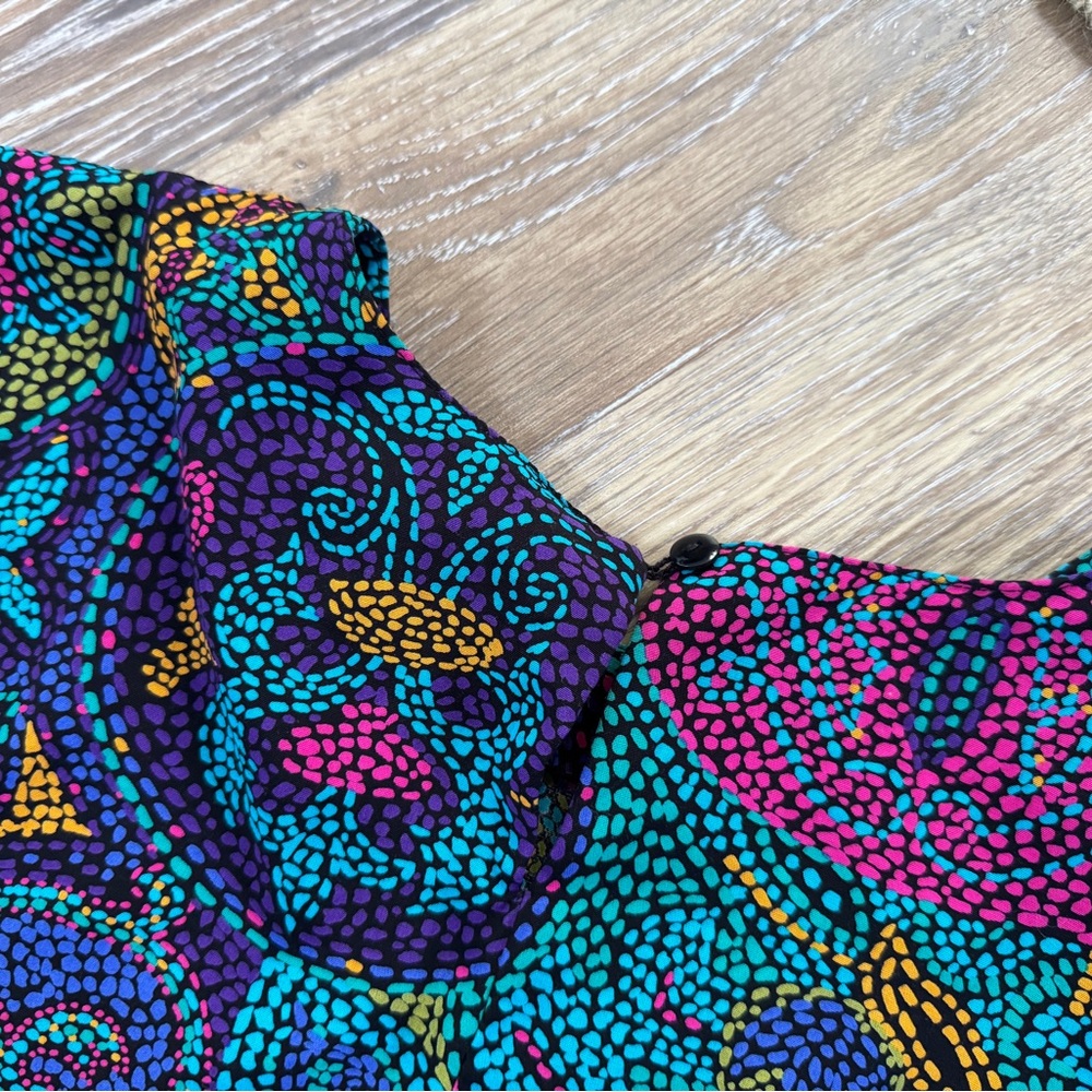 Vintage T-shirt Colorful 80’s Motifs Sz L Excellent Condition - Picture 5 of 9